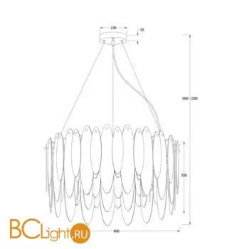 Подвесной светильник Freya Lucrecia FR5217PL-08FG - Фото 4