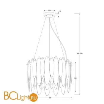 Подвесной светильник Freya Lucrecia FR5217PL-05FG - Фото 3