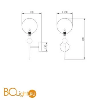 Бра Freya FR5115WL-01BZ - Фото 0