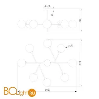 Люстра Freya Maddison FR5115PL-08BZ - Фото 0