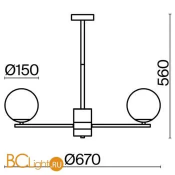 Люстра Freya Marble FR5230PL-06BS - Фото 8