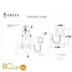 Бра Freya Marquis FR2327-WL-01-BG - Фото 1