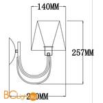 Бра Freya Marquis FR2327-WL-01-BG - Схема