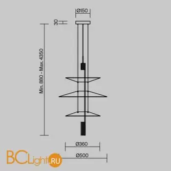 Подвесной светильник Freya Mono FR6190PL-L7WB - Фото 2