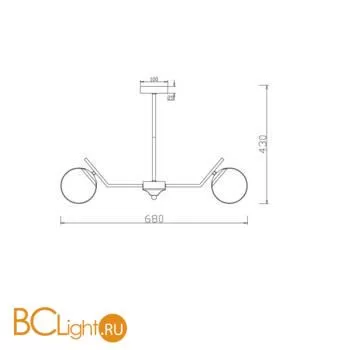 Люстра Freya Moonrock FR5173PL-06BS - Фото 0