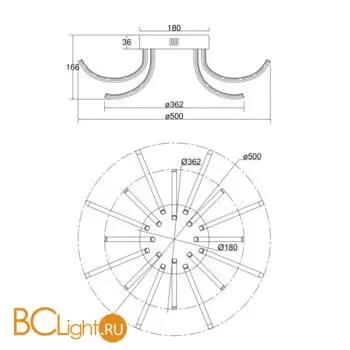 Потолочный светильник Freya Naomi FR6046CL-L50W - Фото 1