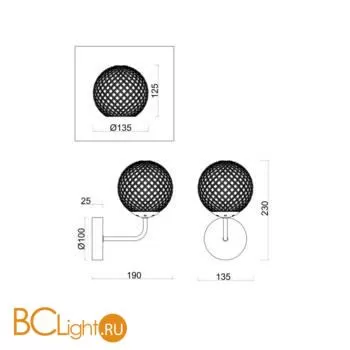 Бра Freya Navel FR8016WL-01BBS - Фото 0