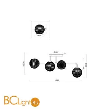 Люстра Freya Navel FR8016PL-06BBS - Фото 1