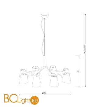 Люстра Freya Nordic FR5127PL-08B - Фото 0