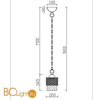 Подвесной светильник Freya Ornella FR2201-PL-01-WG - Схема