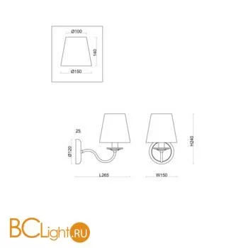 Бра Freya Osborn FR2027WL-01N - Фото 0