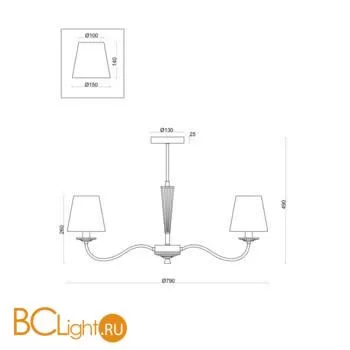 Люстра Freya Osborn FR2027PL-07BS - Фото 0