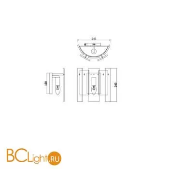 Настенный светильник Freya Ottimo FR5198WL-01CH - Фото 0
