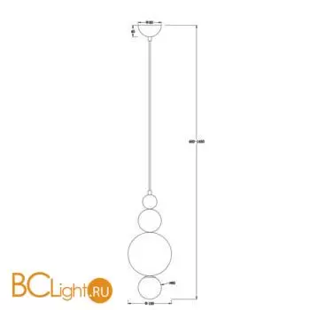 Подвесной светильник Freya Pearl FR5388PL-01CH - Фото 6