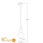 Подвесной светильник Freya Pearl FR5388PL-01CH - Фото 6