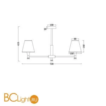 Люстра Freya Perfetto FR5098PL-05BBS - Фото 0