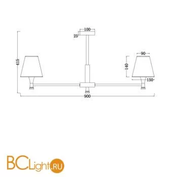 Люстра Freya Perfetto FR5098PL-08BBS - Фото 0