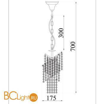 Подвесной светильник Freya Picolla FR1129-PL-01-CH - Схема