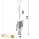 Подвесной светильник Freya Picolla FR1129-PL-01-CH - Схема