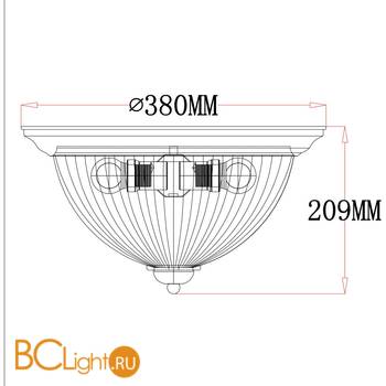 Потолочный светильник Freya Planum FR2913-CL-02-BZ - Схема
