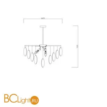 Люстра Freya Porto FR5104PL-06BS2 - Фото 0