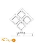 Потолочный светильник Freya Radane FR10020CL-L70W - Фото 3