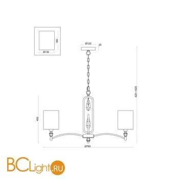 Люстра Freya Riverside FR1007PL-07BS - Фото 0