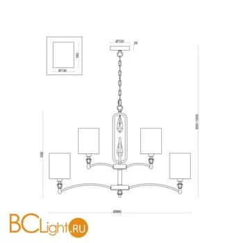 Люстра Freya Riverside FR1007PL-12BS - Фото 0