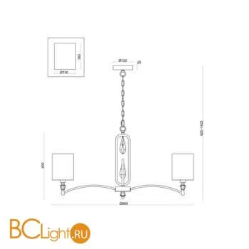 Люстра Freya Riverside FR1007PL-08BS - Фото 0