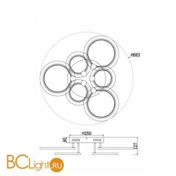 Потолочный светильник Freya Saida FR10016CL-L73W - Фото 5