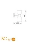 Настенный светильник (бра) Freya Savia FR5203WL-02BS - Фото 3