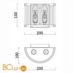 Настенный светильник Freya Savoy FR5053WL-02N - Схема