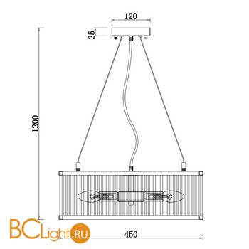 Подвесной светильник Freya Savoy FR5053PL-06BS - Схема