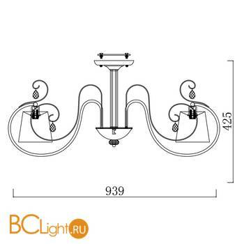 Потолочная люстра Freya Simone FR2020-CL-07-CH - Схема