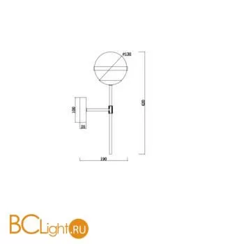 Настенный светильник (бра) Freya Sonder FR5204WL-01BS - Фото 3