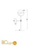 Настенный светильник (бра) Freya Sonder FR5204WL-01BS - Фото 3