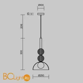 Подвесной светильник Freya Sunspot FR5482PL-01BS1 - Фото 1