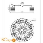 Потолочная люстра Freya Timone FR5100-CL-08-BR - Схема