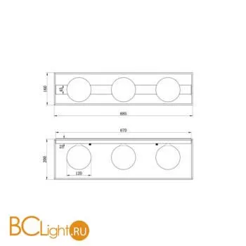 Потолочный светильник Freya Trinity FR5113CL-03G - Фото 1