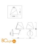 Бра Freya Vanessa FR5084WL-01G - Схема