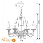 Люстра Freya Velia FR2046-PL-06-BR - Схема