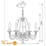 Люстра Freya Velia FR2046-PL-06-WG - Схема