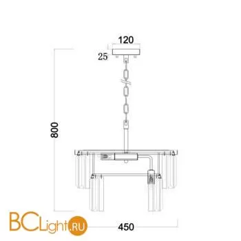 Люстра Freya Viviane FR11001PL-08G - Фото 0