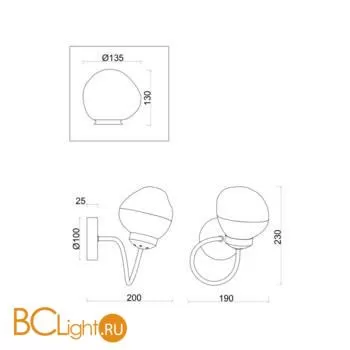 Бра Freya Volani FR8017WL-01MG - Фото 0