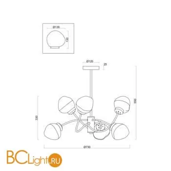 Люстра Freya Volani FR8017PL-06MG - Фото 2