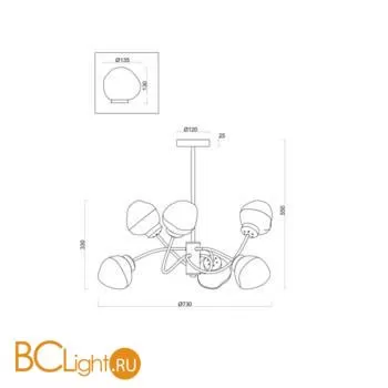Люстра Freya Volani FR8017PL-06MG - Фото 0