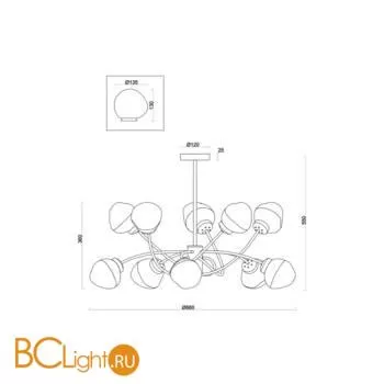 Люстра Freya Volani FR8017PL-10MG - Фото 1