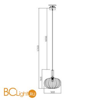 Подвесной светильник Freya Zelma FR8012PL-01GN - Схема
