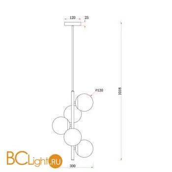 Люстра Freya Zing FR5199PL-05BS1 - Фото 7