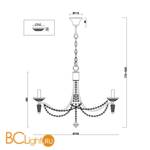 Люстра Freya Zoe FR2009PL-07G - Схема